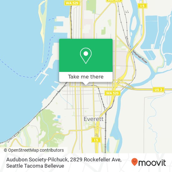 Mapa de Audubon Society-Pilchuck, 2829 Rockefeller Ave