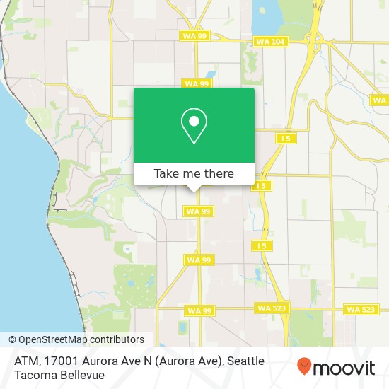 Mapa de ATM, 17001 Aurora Ave N