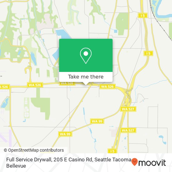 Mapa de Full Service Drywall, 205 E Casino Rd