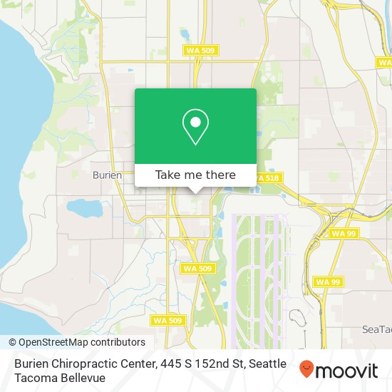 Mapa de Burien Chiropractic Center, 445 S 152nd St