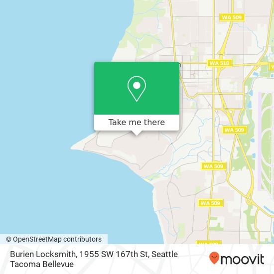 Mapa de Burien Locksmith, 1955 SW 167th St