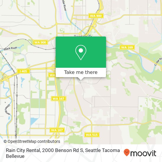 Mapa de Rain City Rental, 2000 Benson Rd S