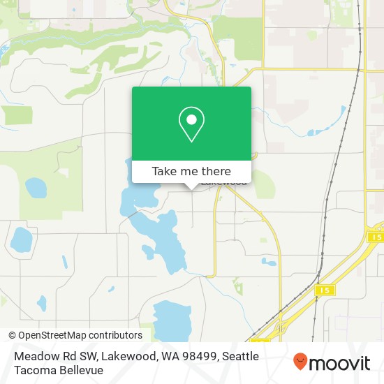 Meadow Rd SW, Lakewood, WA 98499 map