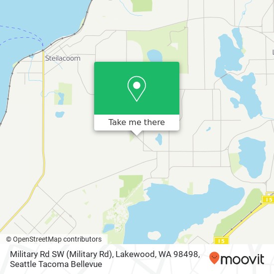 Mapa de Military Rd SW (Military Rd), Lakewood, WA 98498