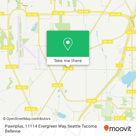 Mapa de Pawnplus, 11114 Evergreen Way