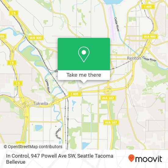 Mapa de In Control, 947 Powell Ave SW