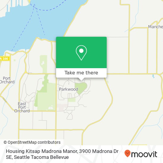 Housing Kitsap Madrona Manor, 3900 Madrona Dr SE map