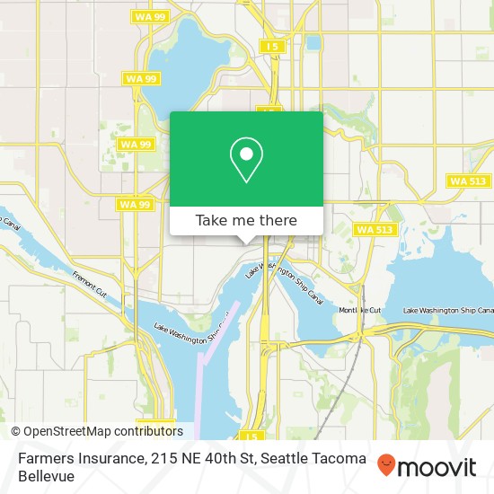 Mapa de Farmers Insurance, 215 NE 40th St