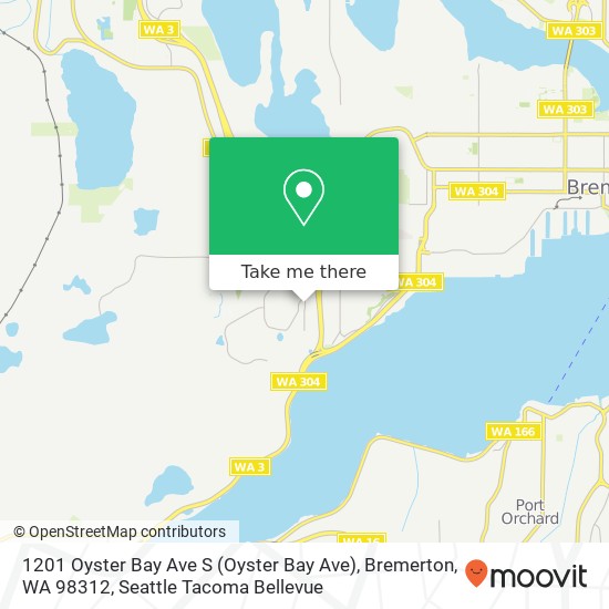 Mapa de 1201 Oyster Bay Ave S (Oyster Bay Ave), Bremerton, WA 98312