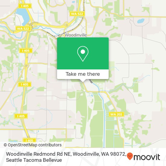 Mapa de Woodinville Redmond Rd NE, Woodinville, WA 98072