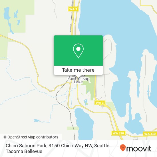 Mapa de Chico Salmon Park, 3150 Chico Way NW
