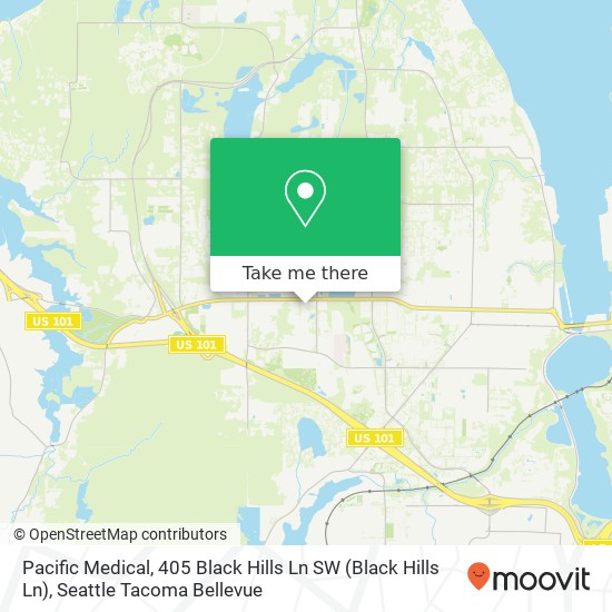 Mapa de Pacific Medical, 405 Black Hills Ln SW