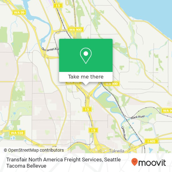 Transfair North America Freight Services map