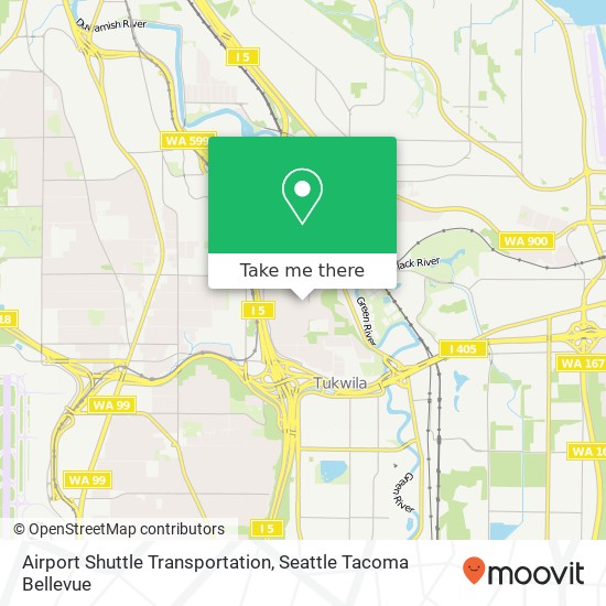 Mapa de Airport Shuttle Transportation