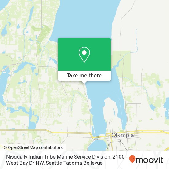 Mapa de Nisqually Indian Tribe Marine Service Division, 2100 West Bay Dr NW