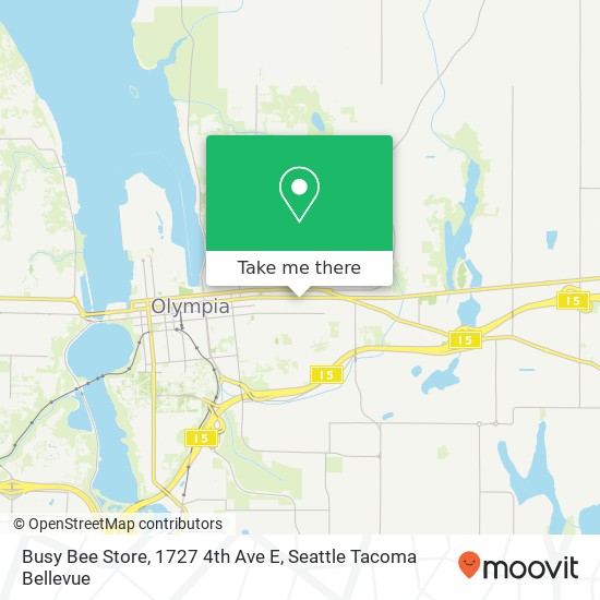 Mapa de Busy Bee Store, 1727 4th Ave E