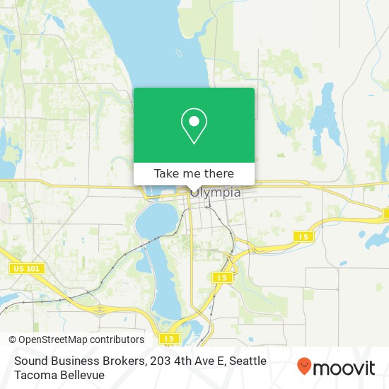 Mapa de Sound Business Brokers, 203 4th Ave E