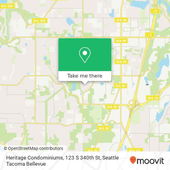 Heritage Condominiums, 123 S 340th St map