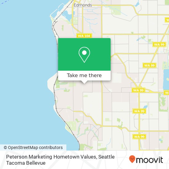 Peterson Marketing Hometown Values map