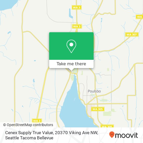 Mapa de Cenex Supply True Value, 20370 Viking Ave NW