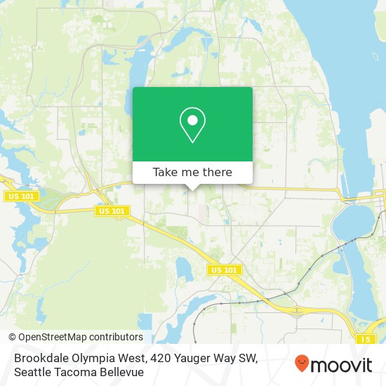 Brookdale Olympia West, 420 Yauger Way SW map