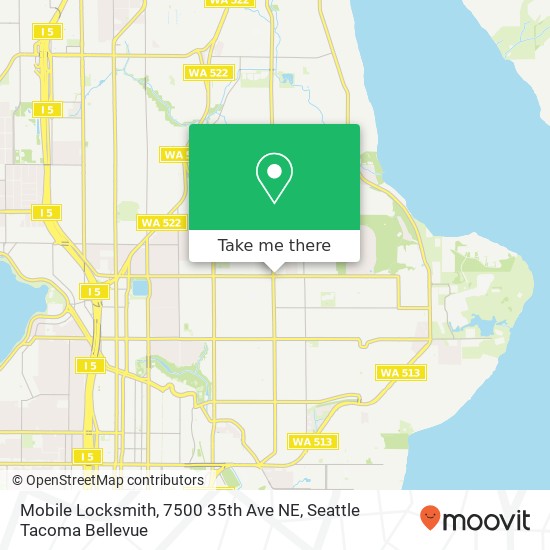 Mapa de Mobile Locksmith, 7500 35th Ave NE