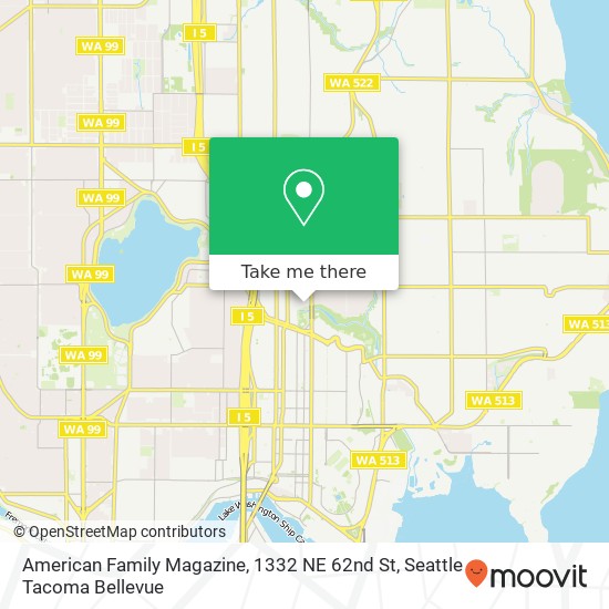 Mapa de American Family Magazine, 1332 NE 62nd St