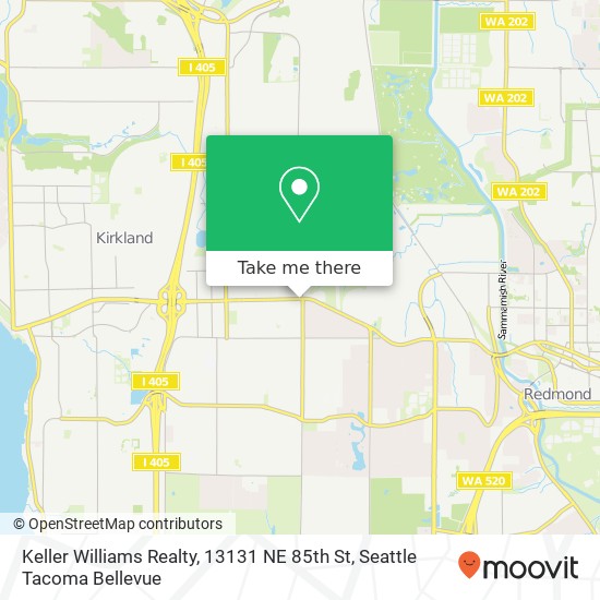 Keller Williams Realty, 13131 NE 85th St map