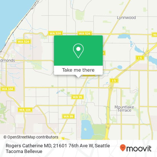 Mapa de Rogers Catherine MD, 21601 76th Ave W