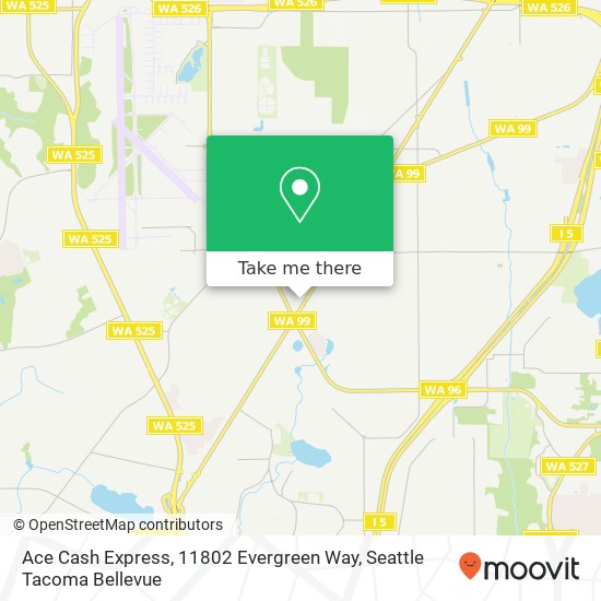 Mapa de Ace Cash Express, 11802 Evergreen Way