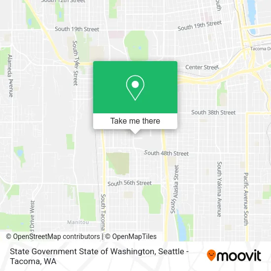 State Government State of Washington map