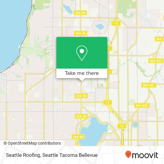 Mapa de Seattle Roofing