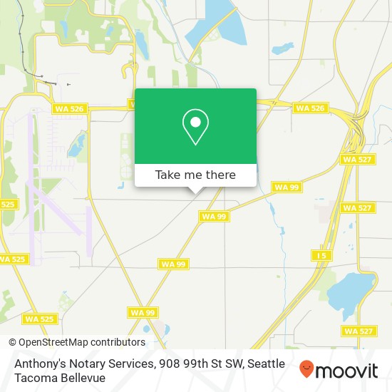 Anthony's Notary Services, 908 99th St SW map