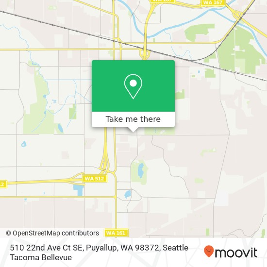 Mapa de 510 22nd Ave Ct SE, Puyallup, WA 98372