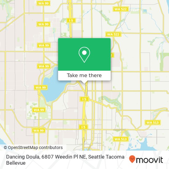 Mapa de Dancing Doula, 6807 Weedin Pl NE