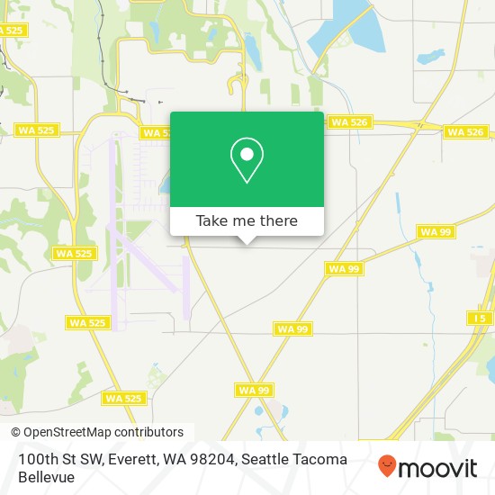 100th St SW, Everett, WA 98204 map