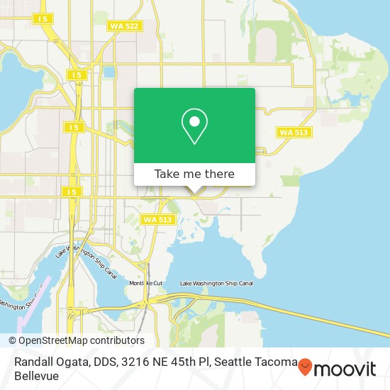 Mapa de Randall Ogata, DDS, 3216 NE 45th Pl