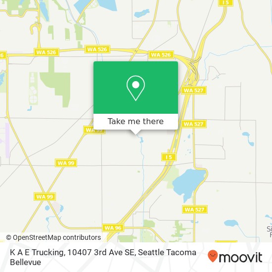 K A E Trucking, 10407 3rd Ave SE map