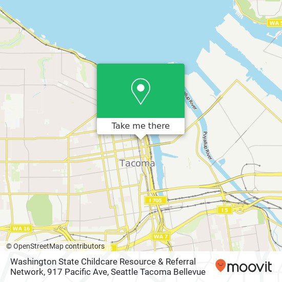 Mapa de Washington State Childcare Resource & Referral Network, 917 Pacific Ave