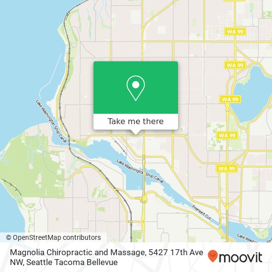 Mapa de Magnolia Chiropractic and Massage, 5427 17th Ave NW