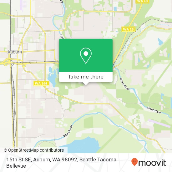 Mapa de 15th St SE, Auburn, WA 98092