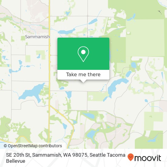SE 20th St, Sammamish, WA 98075 map