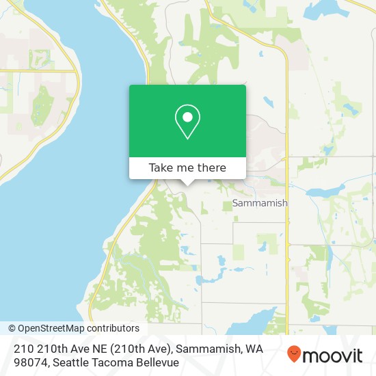 Mapa de 210 210th Ave NE (210th Ave), Sammamish, WA 98074