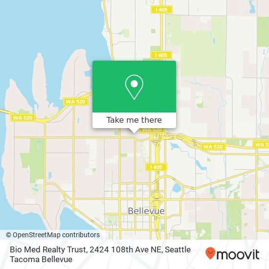 Bio Med Realty Trust, 2424 108th Ave NE map