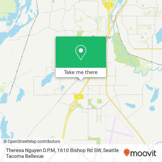 Mapa de Theresa Nguyen D.P.M, 1610 Bishop Rd SW