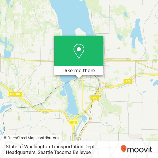 State of Washington Transportation Dept Headquarters map