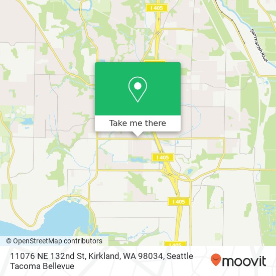 Mapa de 11076 NE 132nd St, Kirkland, WA 98034