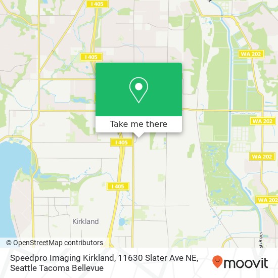 Mapa de Speedpro Imaging Kirkland, 11630 Slater Ave NE