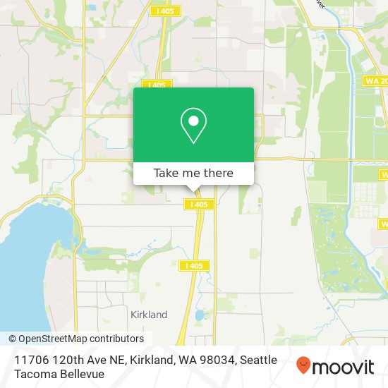 Mapa de 11706 120th Ave NE, Kirkland, WA 98034