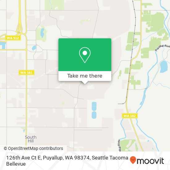 126th Ave Ct E, Puyallup, WA 98374 map